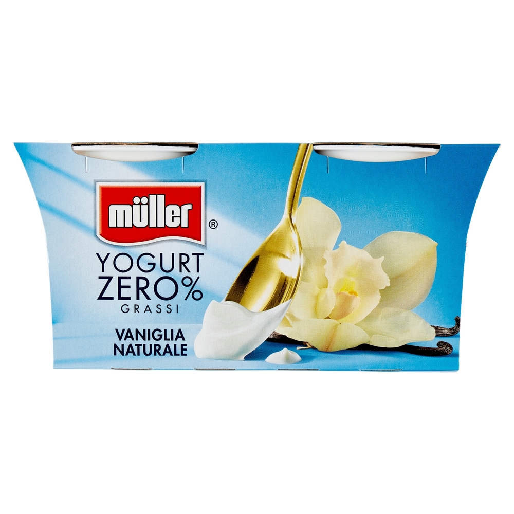 Yogurt 0% Grassi Gusto Vaniglia Naturale, 2x125 g